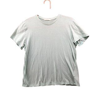 Boyish By Her Organic Cotton Tencel T Shirt Womens S Light Blue Short Sleeve